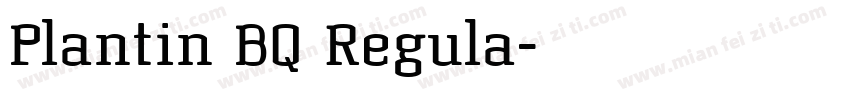 Plantin BQ Regula字体转换